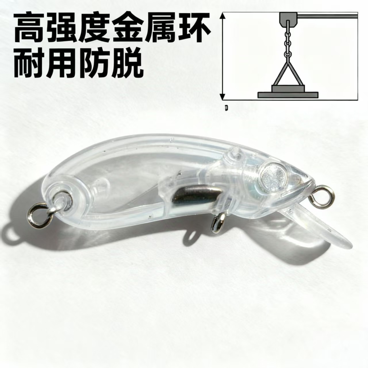 En blanco, sin ganchos ni doblezos.