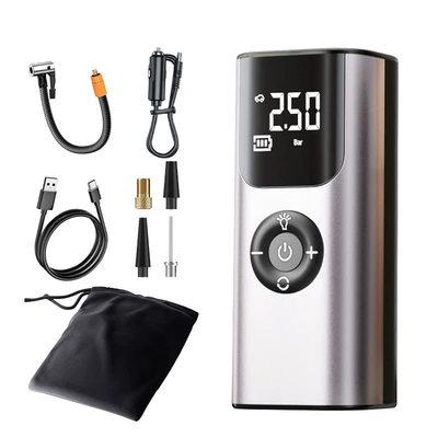 Hava nasosu – Car Air Pump Intelligent Tire - neutral-qs002-air-pump-silver-universal-model-english-version