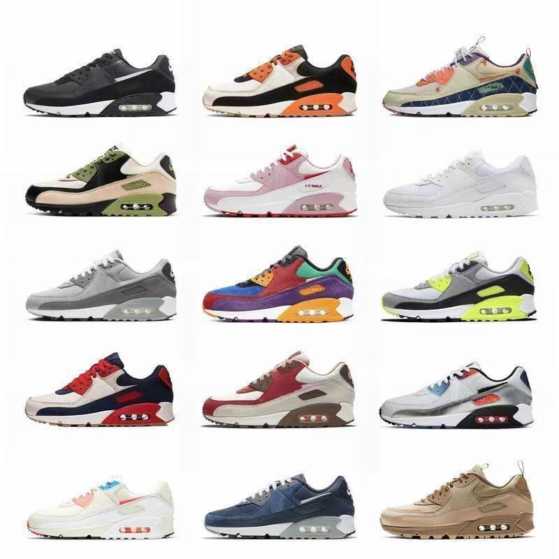 Air Max 90 Putian Shoes Retro Classic Air Cushion Shoes Breathable Mesh Men's and Women's Casual Sports Running Shoes