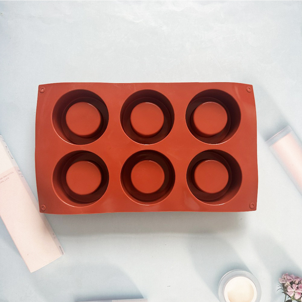 Silicone 6 copas 156 galletas molde de silicona molde de postre molde de hielo pastel horneado harina de arroz
