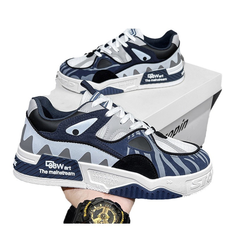 Zapatos de moda para hombres de invierno, zapatos de skate deportivos casuales, nicho de diseño, zapatos de moda juveniles de suela gruesa