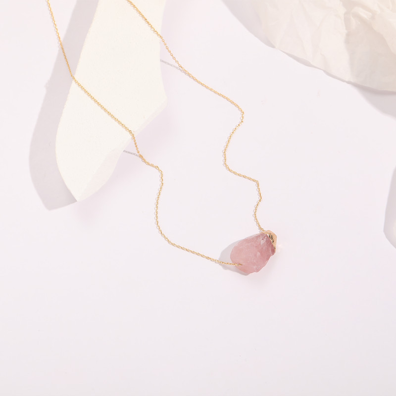 Womenu0027S Elegant Geometric Copper Natural Stone Necklace Plating Copper Necklaces