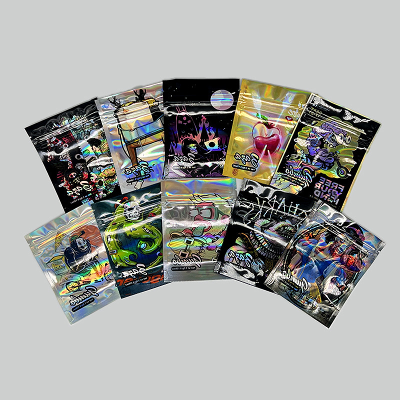 3.5克镭射袋 烟草袋 COOKIES跨境电商包装袋 3.5克包装袋 现货发