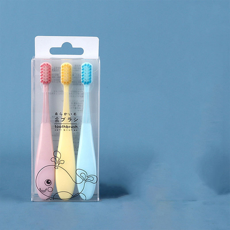 ��ͯ��ˢ��ϸ��ë1-12�����С��ѧ��Сͷ������ˢ��װ3ֻװ