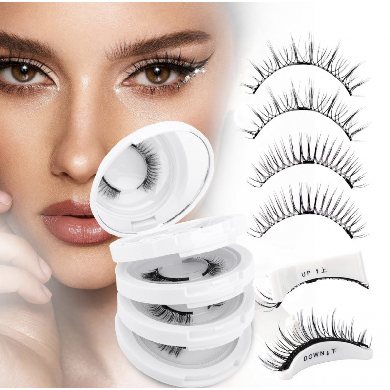 흰색 원형 상자에 4쌍