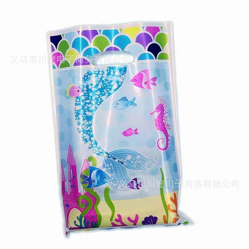 Fábrica directa bolsa de regalo de dibujos animados para niños fiesta de cumpleaños bolsa de regalo película perlada bolsa de regalo PE ahora