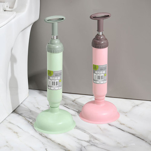 Plumber's plunger, drain cleaner, toilet pipe clog remover, powerful siphon sewer tool, one-shot sucker