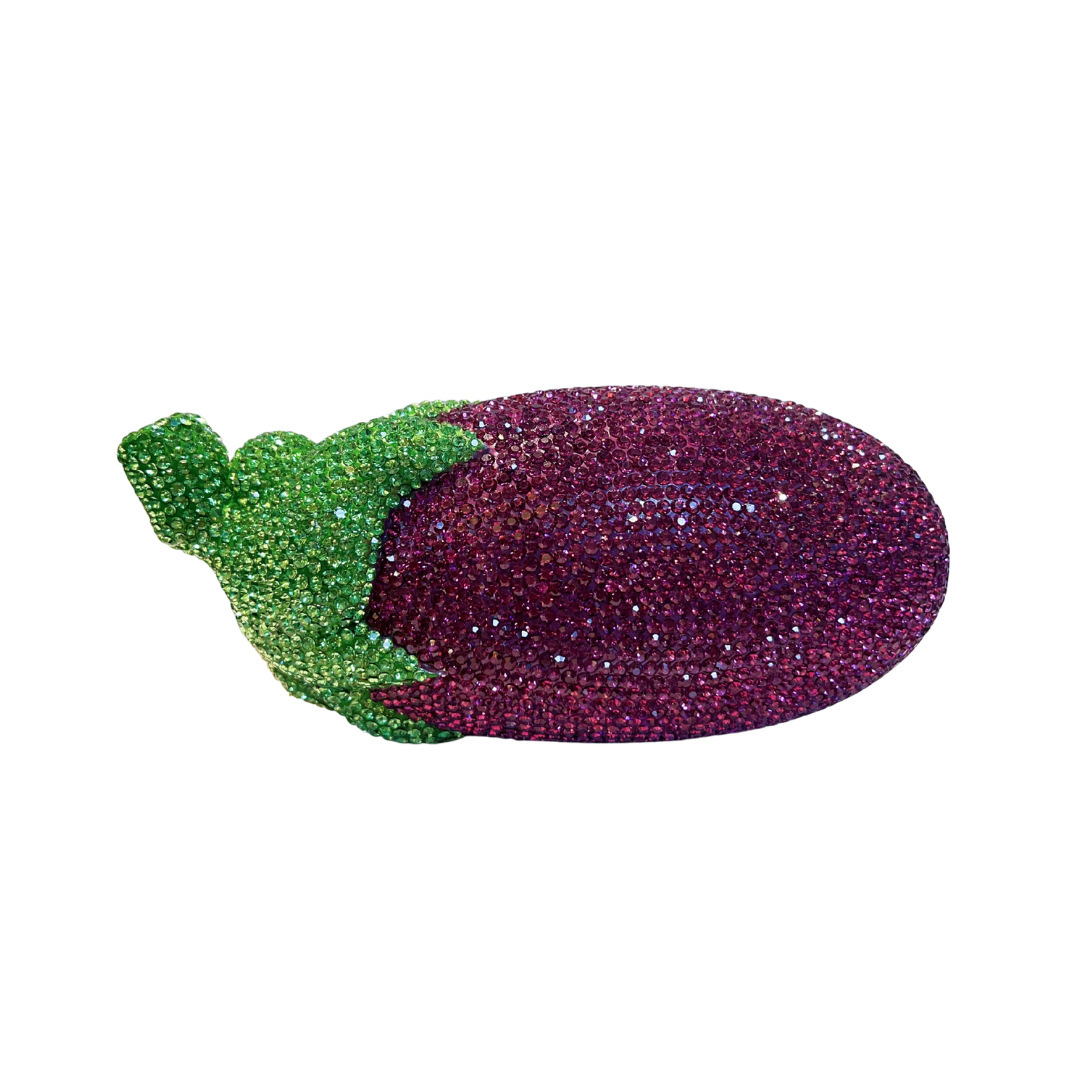 Stone evening bag cross-border nuevo estilo de berinjela con diamantes bolsas de cena bolsas de diamantes