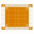 Striped Orange Red Throw (Compression Bag) (800g Faux Cashmere)