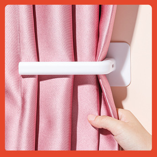 □ Curtain Hooks, Punch-Free Curtain Straps, Accessories, Small Hooks, Buckles, Multi-Functional Retainers, Wall Hooks, Traceless Adhesives