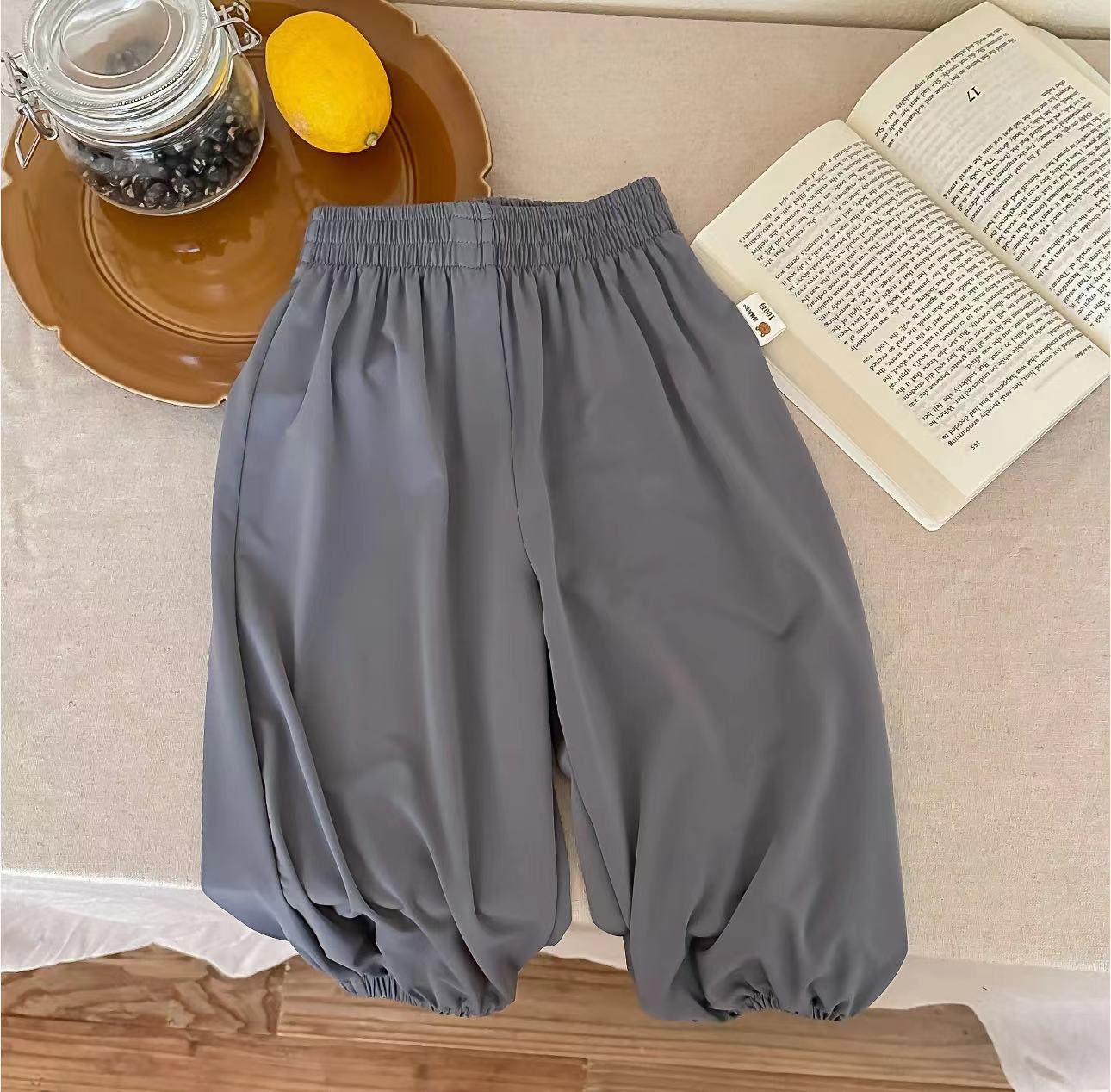 Pantalon de protection solaire UPF50-Gris foncé / 80cm
