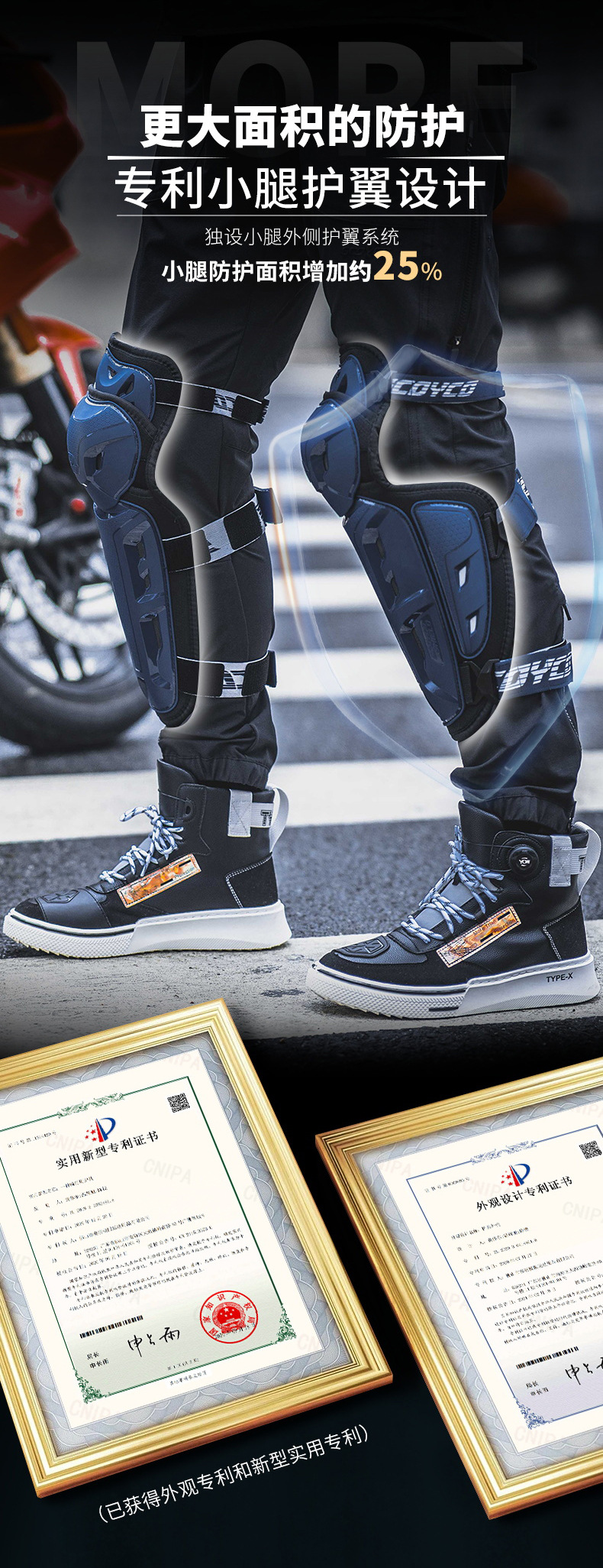 Scoyco K26H26 Motorcycle Riding Knee Pads and Elbow Pads Four-Piece Set Anti-Fall Off-Road Motorcycle Protective Gear