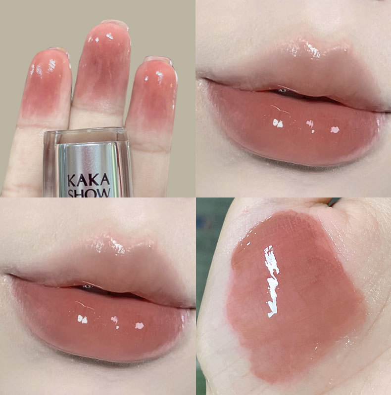 kakashow Transparent Water Mirror Lip Gloss is a clear and moisturizing matte lip gloss for students at an affordable price undefined