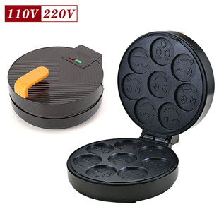 Cross-border US-style cartoon cookie machine European-style double-sided heating breakfast bread machine cake machine animal waffle machine