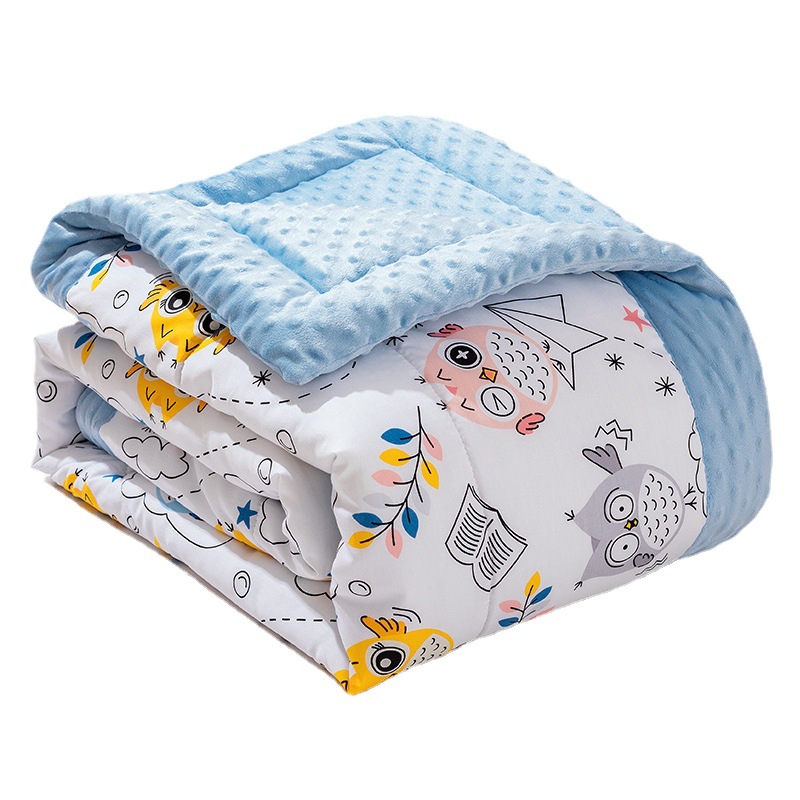 Kindergarten algodón edredón de invierno engrosada edredón de los niños bebé calmante guisantes edredón bebé edredón clase una pequeña colcha
