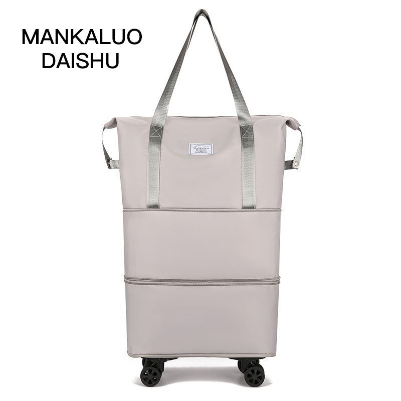 Bolsa de viaje de ropa de gran capacidad conveniente conjunto de equipaje de la carretilla bolsa de viaje de corta distancia bolsa de tela Oxford pendiente Bolsa De mujer