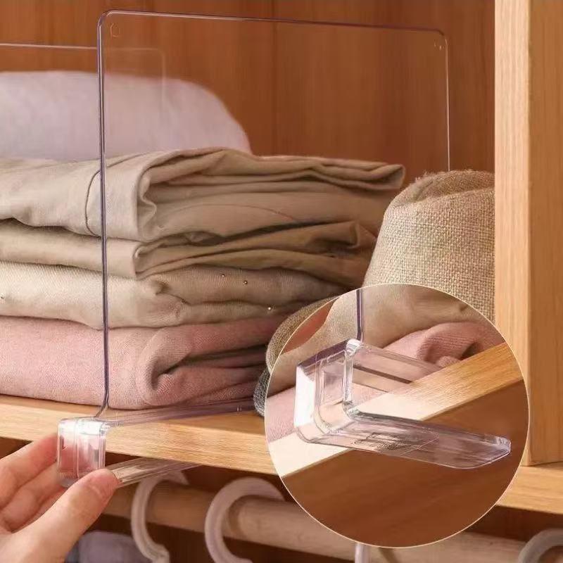 Organizador acrílico transparente para armarios, tipo inserto