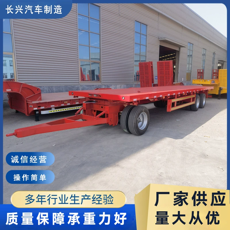 Трехосный полуприцеп 10m с полуприцепом-платформой, тягач, полуприцеп с шаровым поворотным столом, платформа