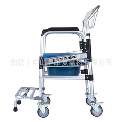 Manufacturer elderly wheelchair mobile toilet with toilet seat for the elderly thickened legs disabled wheelchair car bath chair