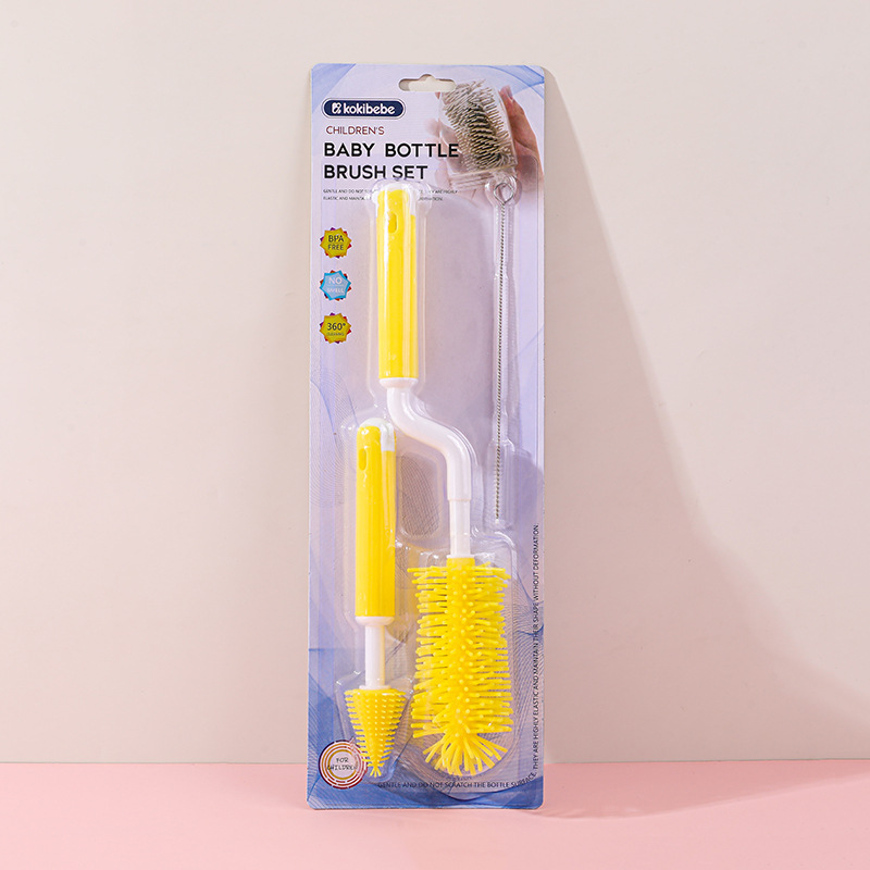 Cepillo de Limpieza para Biberón Set de 3 Piezas de Silicona, para Biberones y Chupetes image 9