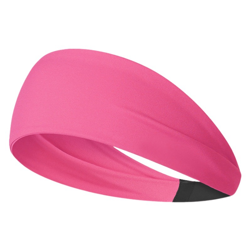 Cross-Border Sports Headband, Sweat-Absorbent Headband, Silk Scarf, Summer Style Yoga and Fitness Headband, Summer Girls' Running Headscarf