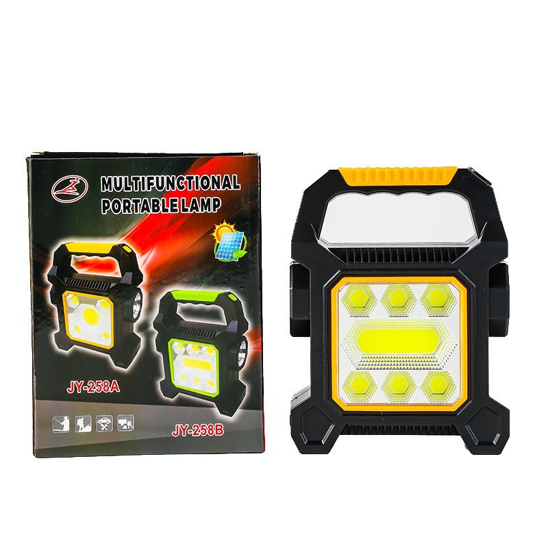 Nuevas luces de emergencia solares solares transfronterizas para uso doméstico al aire libre, iluminación de carga portátil, multifunción portátil