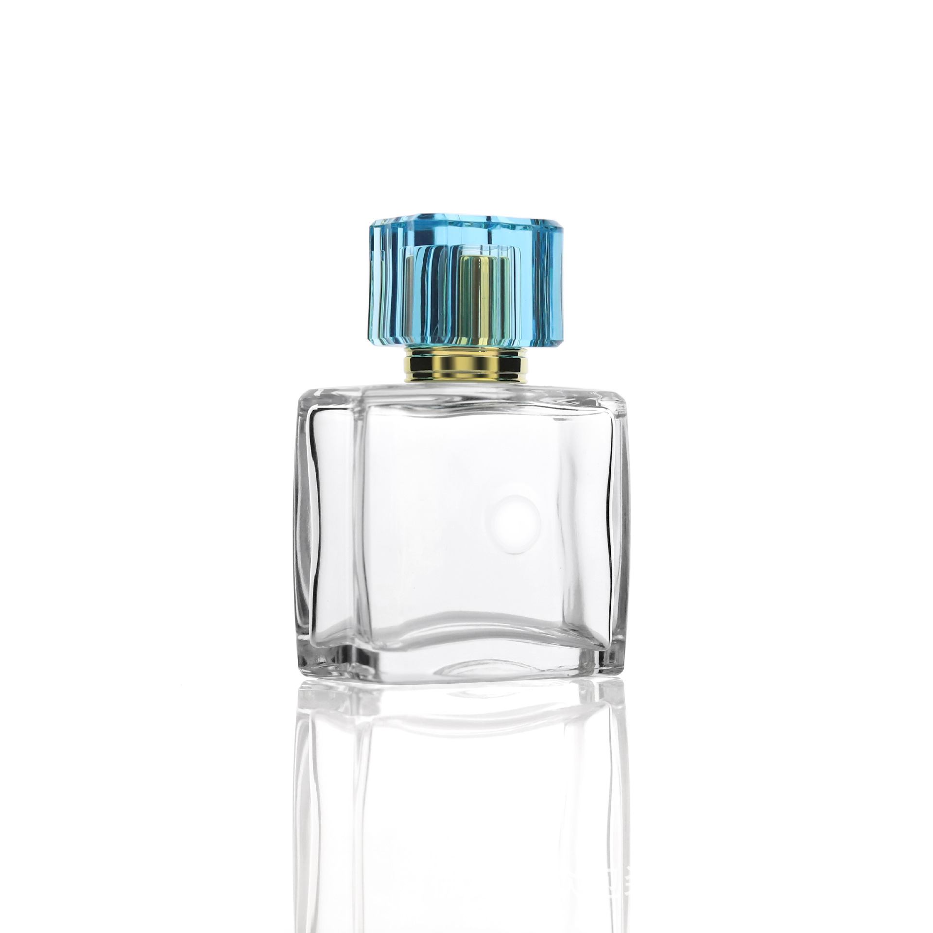 Frasco Atomizador de Vidrio Transparente para Perfume Portátil con Tapa