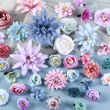 仿真花diy花朵套装材料 绢花发夹痛包装饰学士帽簪花发饰汉服头饰