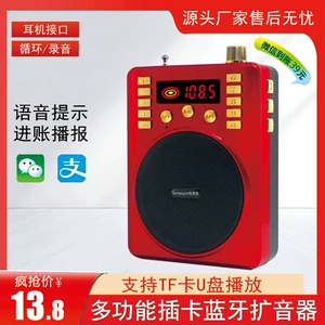特美音 305 Bluetooth Speaker Teaching Tour Guide Записывающая талия портативное мегафоновое радио