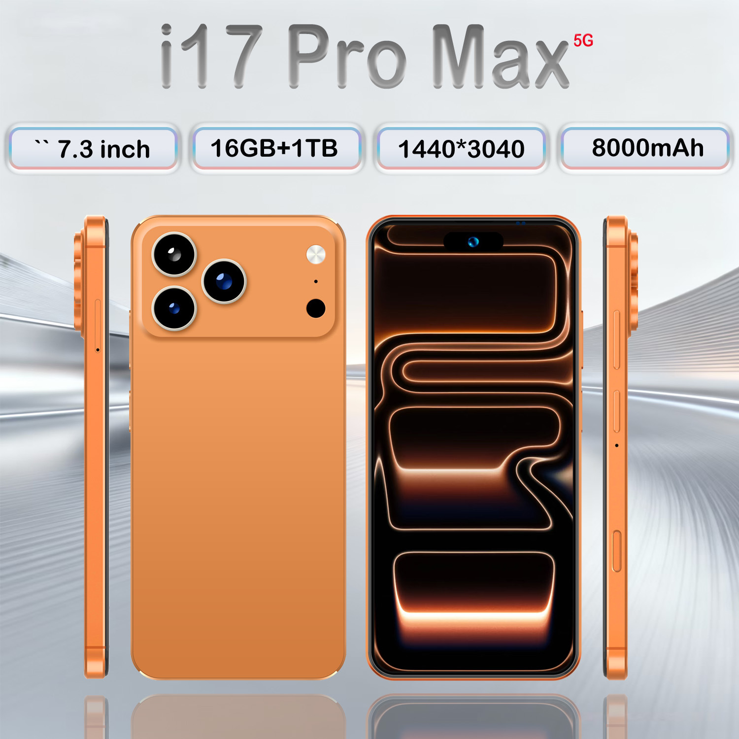 Cugo Cross-Border Mobile Phone I17 Pro Max 6.6 Inches 4g Android 8.1 Memory 3Gb+64Gb