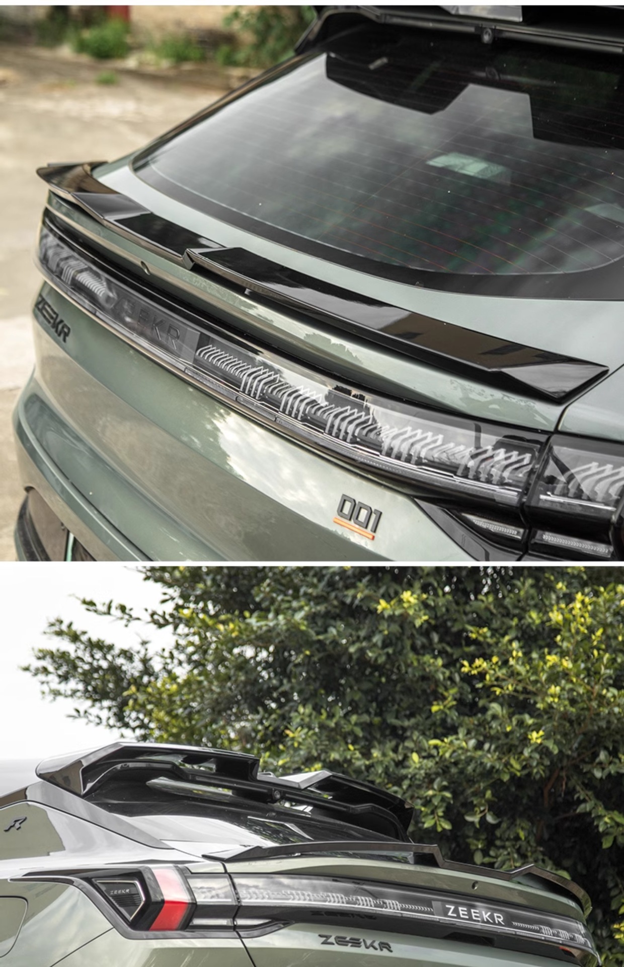 21-26 Pole Kr001 Special Tail Wing Top Wing Mc Sports Paint Duck Tail Spoiler Modified Appearance Without Drilling