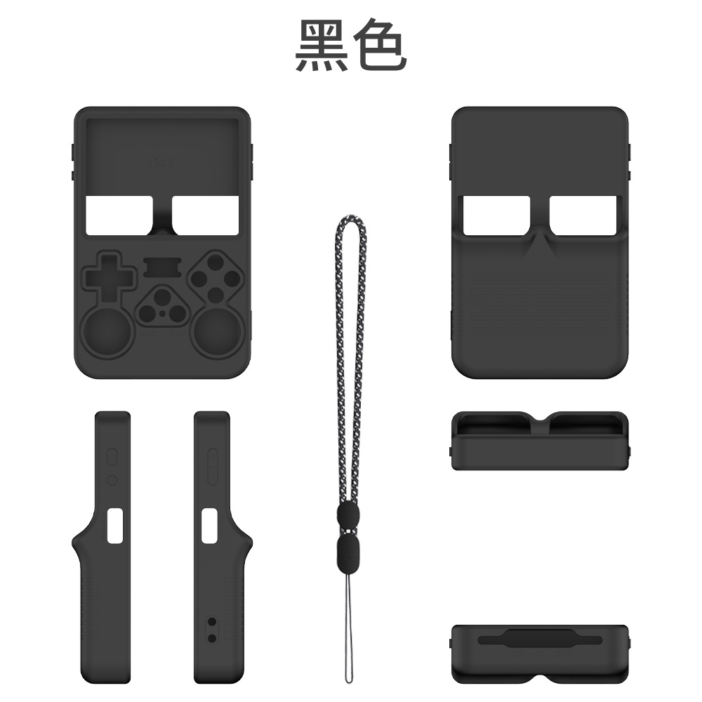 Para ANBERNIC Anbnick R36S consola de juegos portátil funda protectora de silicona color sólido caja de almacenamiento simple