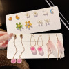 Long set, universal earrings from pearl, Korean style, internet celebrity, wholesale