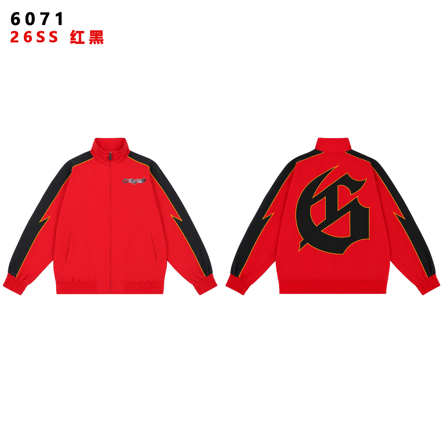 godspeed Track Jacket Logo Red Black