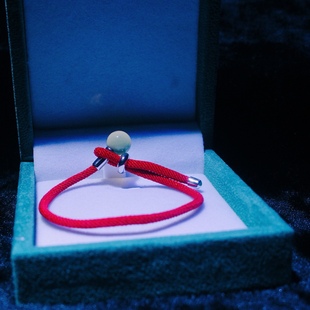 9mm Mexico Blue Po Red Rope Good Luck S925 Silver Bracelet Adjustable Length Source Factory