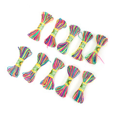 Wholesale Gradient Color Korean Thread Dragon Boat Festival Five Color Rope DIY Handmade Braided Rope Accessory 7-Color Line 5-Color Line