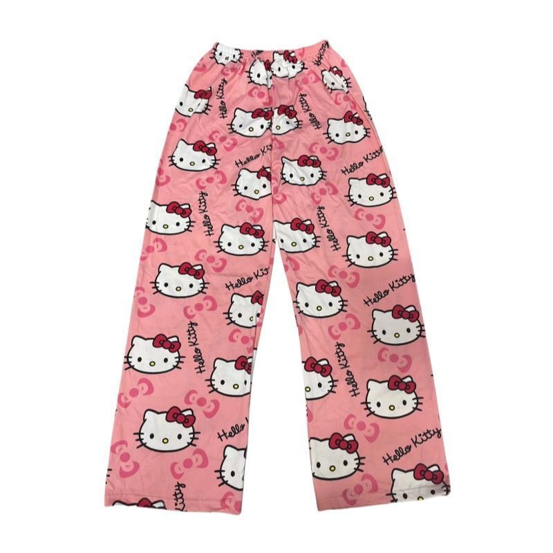 Katie Walking Pants Cartoon Pajama Pants Women's Summer Thin Loose New Home Casual Summer Air Conditioning Trousers