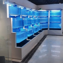 海鲜池海鲜池设计海鲜鱼缸商用酒店门店制作生鲜移动鱼缸垒德株