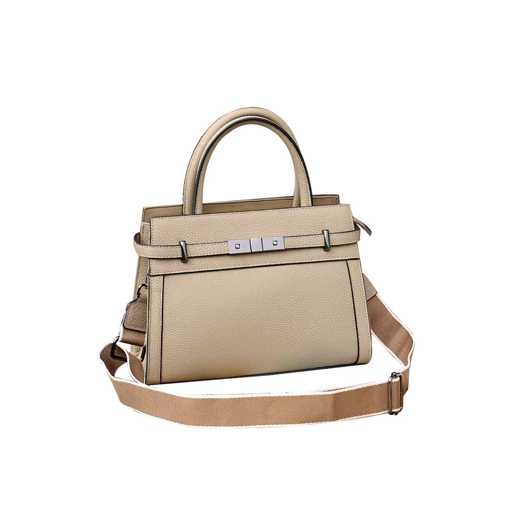 Cross-border Top Grain TOGO Leather Handbag Fashion Small Square Bag Genuine Leather Women's Bag New Autumn Winter Versatile Shoulder Bag - Thumbnail 5