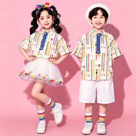 六一儿童演出服小学生运动会啦啦队表演服合唱服班服幼儿园舞蹈服