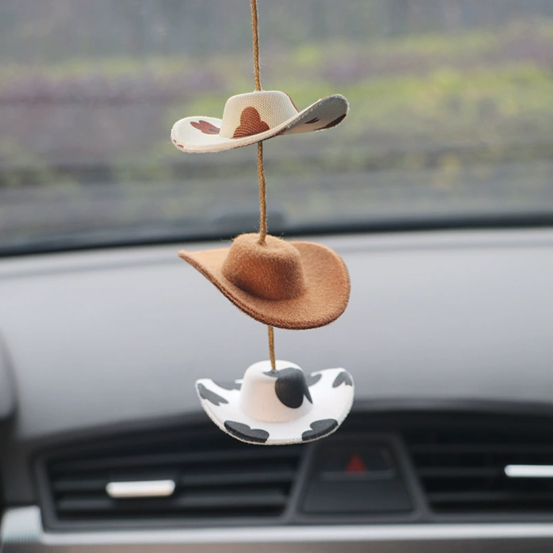 Ковбойская шляпа, автомобильная подвеска, трансграничная экспортная ковбойская шляпа, автомобильная подвеска, автомобильное зеркало заднего вида, подвеска в шляпе для женщин