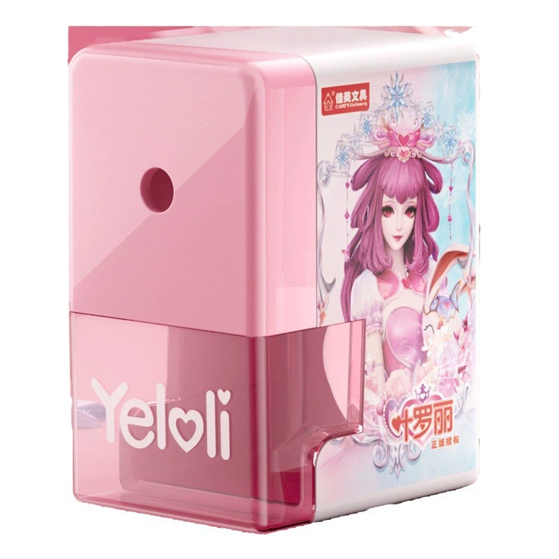 佳美 Ye Luoli hand-crank pen sharpening sharpener primary school student turn pen automatically into lead children girl cartoon swivel pen machine