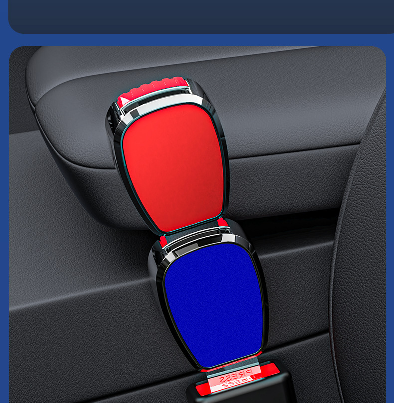 New Customizable Logo Car Seat Belt Lock Buckle Insert Buckle Car Interior Decoration Supplies Seat Belt Extender Belt