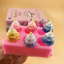 硅胶模具圣诞树小龙虾蜗牛diy翻糖巧克力滴胶手工模具厂家批发