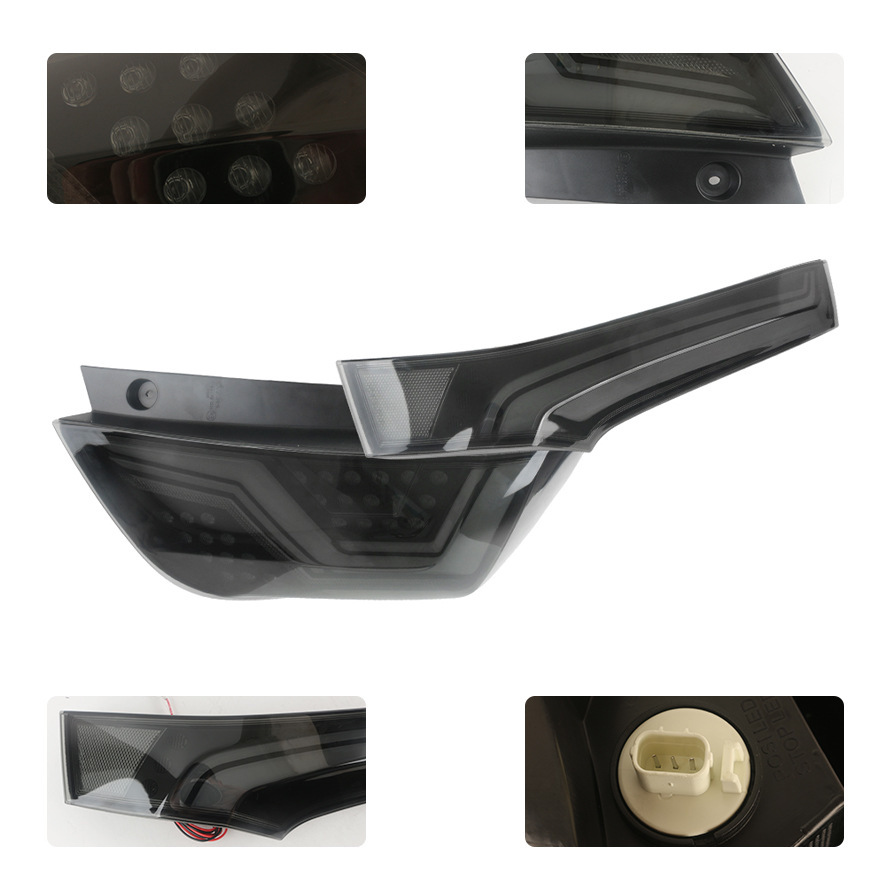 Aplicable a 14 - 20 nuevas luces traseras de Fit modificadas LED diarios RS negro lámpara de marcha de freno de dirección lámpara de caja image 4