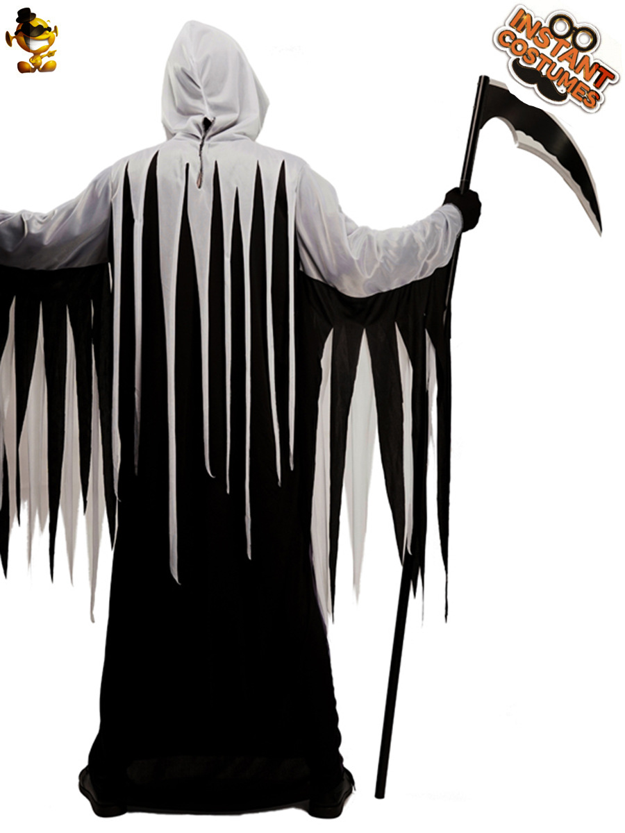 Halloween hombres adultos muerte Soul Reaper cos traje muerte etapa rendimiento traje juego de rol traje