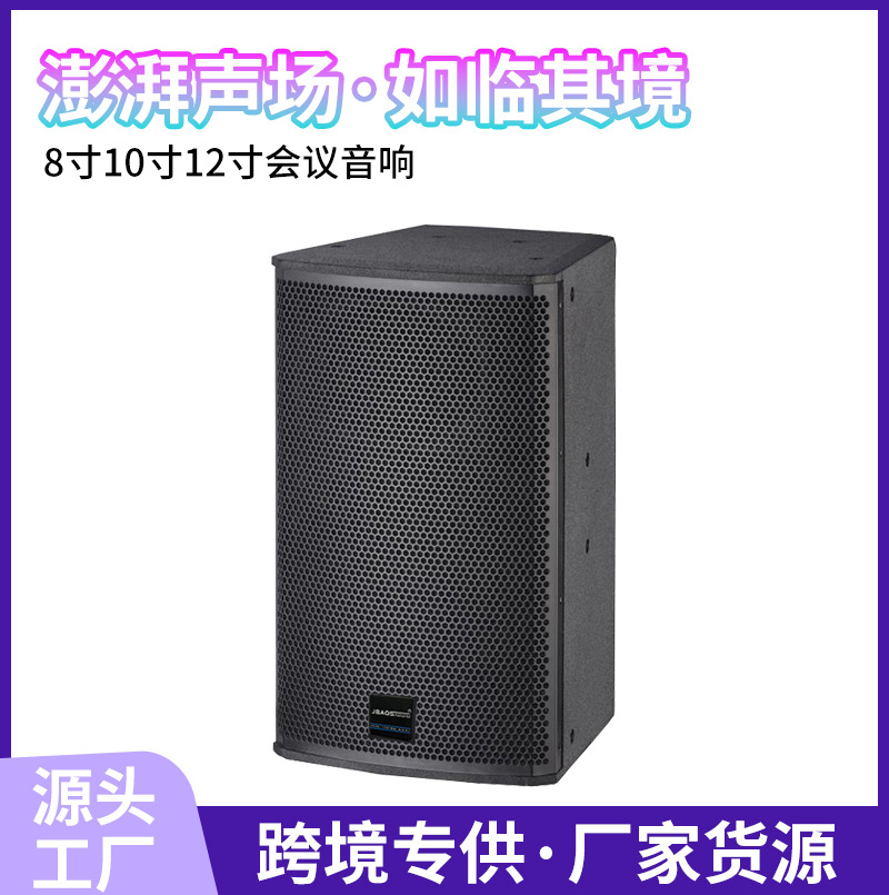 Altavoces profesionales de 8 pulgadas para salas de conferencias, escenarios de conciertos, escuelas, bodas y presentaciones.