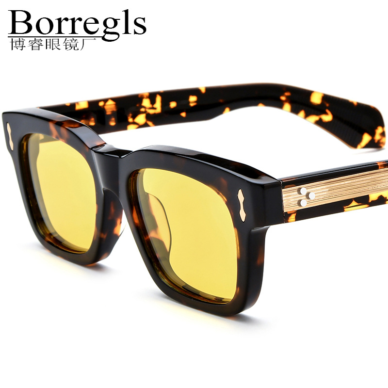 Men's square sunglasses
