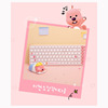 Korea Home Loopy Cartoon Pink Sea Radio is suitable for girls' keyboard office wireless keyboards