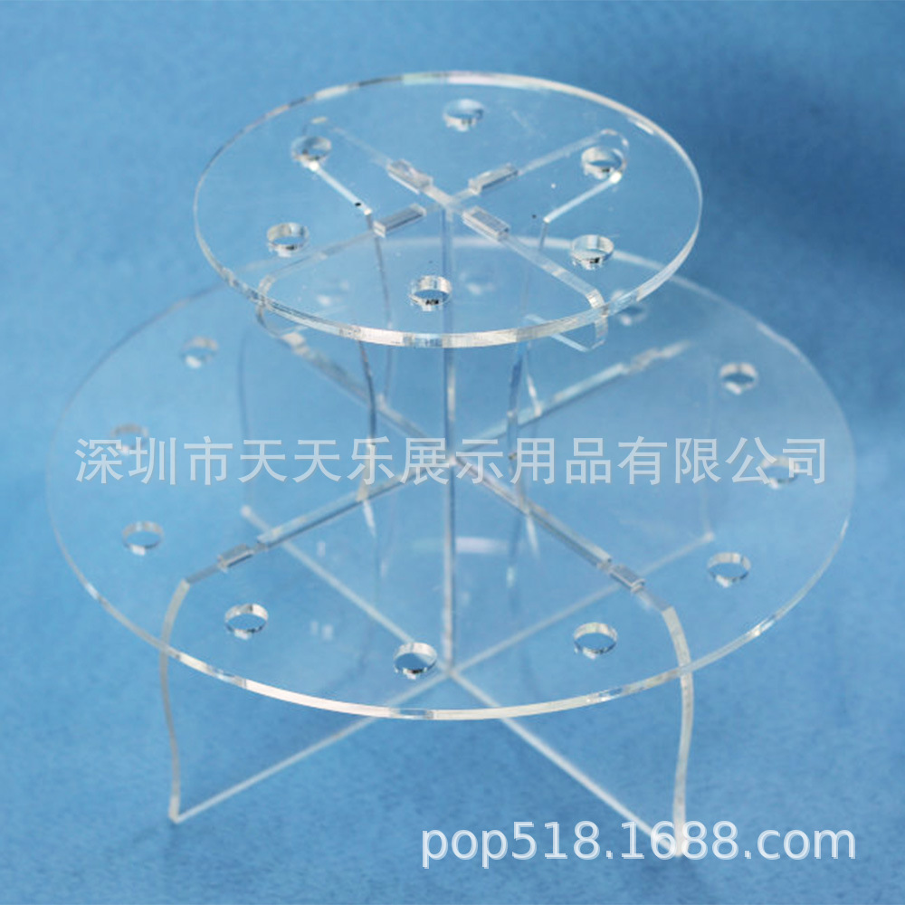 亚克力蛋筒展示架 蛋糕甜筒甜品架 冰激凌拆卸式托架